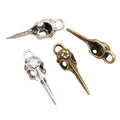 Alloy Bird Head Skull Pendant Charm DIY Jewelry Findings For Necklace Bracelet Making 41x13mm 4g view 5