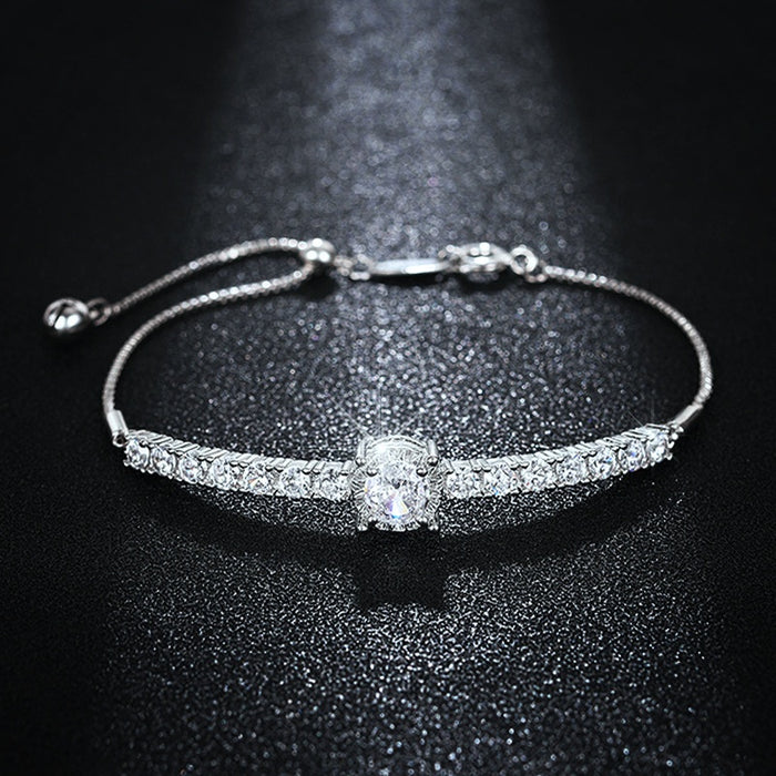 European American Simple Adjustable Stretch Bracelet For Women, Daily Fashion Lady Jewelry