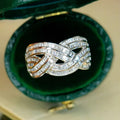New Multi Layer Cross Ring For Women, Delicate Stylish Elegant Fashion Jewelry view 3
