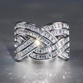 New Multi Layer Cross Ring For Women, Delicate Stylish Elegant Fashion Jewelry view 2