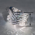 New Multi Layer Cross Ring For Women, Delicate Stylish Elegant Fashion Jewelry view 4