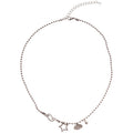 Light Luxury Alloy Five Point Star Pendant Necklace For Women, Sweet Cool Retro Geometric Collarbone Jewelry view 5