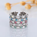 Trendy Adjustable Open Enamel Ring For Women, Niche Statement Finger Jewelry view 3