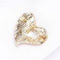 Elegant Alloy Rhinestone Heart Brooch Pin For Women's Suit Coats view 4