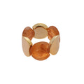 Acrylic Round Geometric Spliced Elastic Bangle For Women European Minimalist Fashion Jewelry view 5