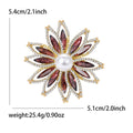 Metal Alloy Rhinestone Sunflower Brooch Pin For Dresses And Suits view 5