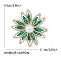 Metal Alloy Rhinestone Sunflower Brooch Pin For Dresses And Suits view 6
