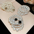 Pearl Twisted Multi Layer Open Bangle European American Elegant Women's Jewelry view 1