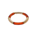 Acrylic Threaded Geometric Round Spliced Bangle European Style Statement Wrist Jewelry view 5