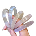 New Chinese Style Resin Glaze Geometric Round Bangle, Minimalist Fashion Statement Jewelry view 5