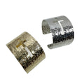 Textured Hollow Cross Open Metal Bangle For Women European American Niche Style Jewelry view 5