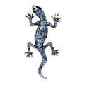 Alloy Rhinestone Gecko Brooch For Fashion Suit Lapel Decoration view 1