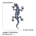 Alloy Rhinestone Gecko Brooch For Fashion Suit Lapel Decoration view 5