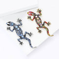 Alloy Rhinestone Gecko Brooch For Fashion Suit Lapel Decoration view 4