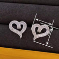 Light Luxury Hollow Heart Stud Earrings For Women, Elegant Princess Style Fashion Jewelry view 4