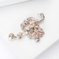Alloy Rhinestone Flamingo Brooch Pin For Women Clothing Decoration view 4