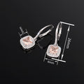 Women's Square Chunky Geometric Drop Earrings, Light Luxury Fashion Jewelry view 4