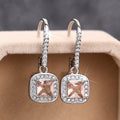Women's Square Chunky Geometric Drop Earrings, Light Luxury Fashion Jewelry view 2