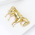 Alloy Enamel Horse Brooch Pin For Suit And Coat Decoration view 4