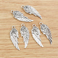 Alloy Flower Wing Pendant Charm 31x11mm 2.5g DIY Jewelry Accessory For Necklace Bracelet view 2