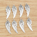 Alloy Flower Wing Pendant Charm 31x11mm 2.5g DIY Jewelry Accessory For Necklace Bracelet view 3