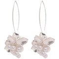 Vintage Chic Faux Pearl Grape Cluster Floral Drop Earrings Light Luxury Elegant Jewelry view 5