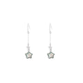 Elegant Alloy Rhinestone Gradient Blue Five Point Star Tassel Drop Dangle Sweet Fashion Earrings view 5