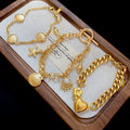 Alloy Shell Starfish Coral Heart Pendant Necklace For Women Beach Vacation Style Jewelry view 3