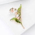 Alloy Pearl Wind Chime Brooch Pin For Suit Lapel Decoration view 3