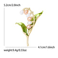 Alloy Pearl Wind Chime Brooch Pin For Suit Lapel Decoration view 5