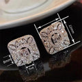 Summer Women's Stud Earrings With Elegant Marquise Eye Design, Luxury Dress Jewelry Accessories view 4