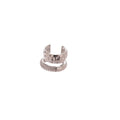 Light Luxury Copper Zircon Leaf Geometric Round Clip-on Earrings For Women view 5