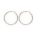 Smooth Metal Geometric Round Hoop Earrings Minimalist Fashion Jewelry For Women view 5