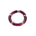 Iridescent Acrylic Geometric Round Bangle, Minimalist European Style Fashion Wrist Jewelry view 5