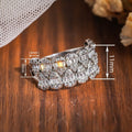 Metal Teardrop Arrangement Ring, Light Luxury Geometric Fashion Jewelry, New Finger Ring view 4