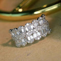 Metal Teardrop Arrangement Ring, Light Luxury Geometric Fashion Jewelry, New Finger Ring view 2