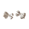 Alloy Rhinestone Bow Stud Earrings Light Luxury Sweet Minimalist Fashion Ear Jewelry view 5