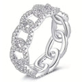 Women's Light Luxury Geometric Ring Buckle Fashion Ring, Korean Internet Style Finger Jewelry view 2