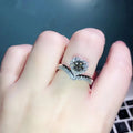 Crown Heart Ring For Women, V Shaped Princess Style Heart Finger Ring Fashion Jewelry view 3