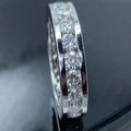 Simple Electroplated Metal Women's Ring, Circular Geometric Zircon Light Luxury Daily Jewelry view 3