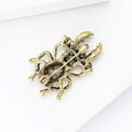 Alloy Enamel Rhinestone Beetle Brooch Pin For Women Clothing view 4