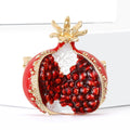 Alloy Enamel Pomegranate Brooch Fashion Fruit Lapel Pin view 2