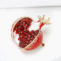 Alloy Enamel Pomegranate Brooch Fashion Fruit Lapel Pin view 3