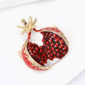 Alloy Enamel Pomegranate Brooch Fashion Fruit Lapel Pin view 4