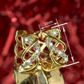Ethnic Middle Eastern French Style Hollow Line Earrings For Women With Micro Paved Zircon view 4