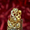 Ethnic Middle Eastern French Style Hollow Line Earrings For Women With Micro Paved Zircon view 3