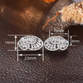 New European Korean Butterfly Shell Flower Stud Earrings Light Luxury Fashion Jewelry view 4