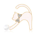 Alloy Shell Cat Brooch Pin For Suit And Apparel Decoration view 1