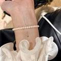 Light Luxury Copper Plastic Zircon Six Point Star Pendant Adjustable Bangle Bracelet view 2
