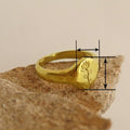 European Korean Vintage Rose Ring For Women, Elegant Oval Carved Flower Fashion Finger Ring view 4